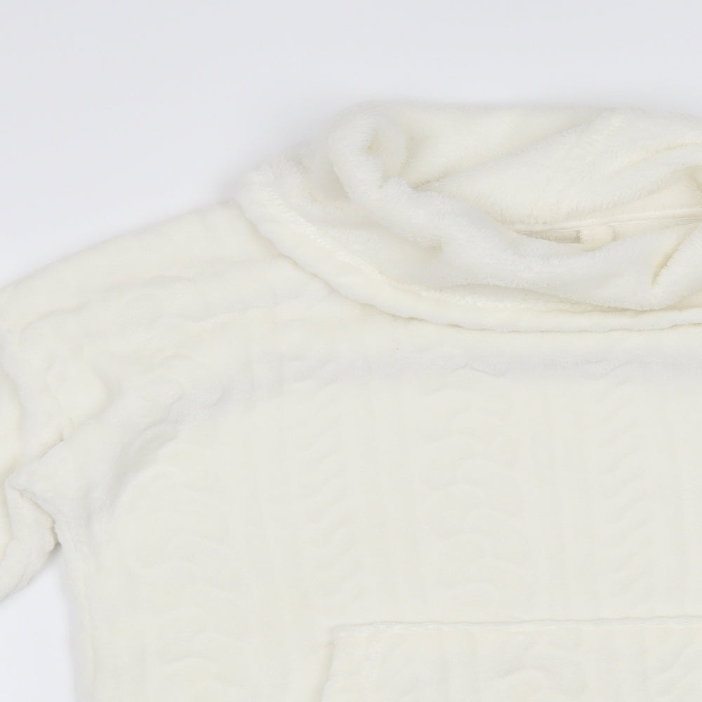 Nutmeg Womens White   Pullover Jumper Size 8  - loungewear
