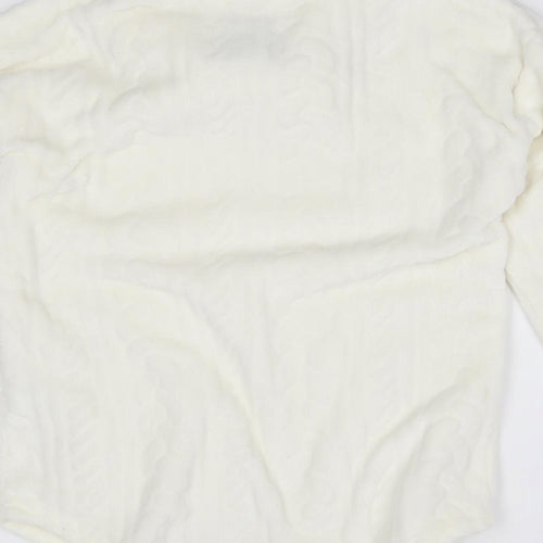 Nutmeg Womens White   Pullover Jumper Size 8  - loungewear