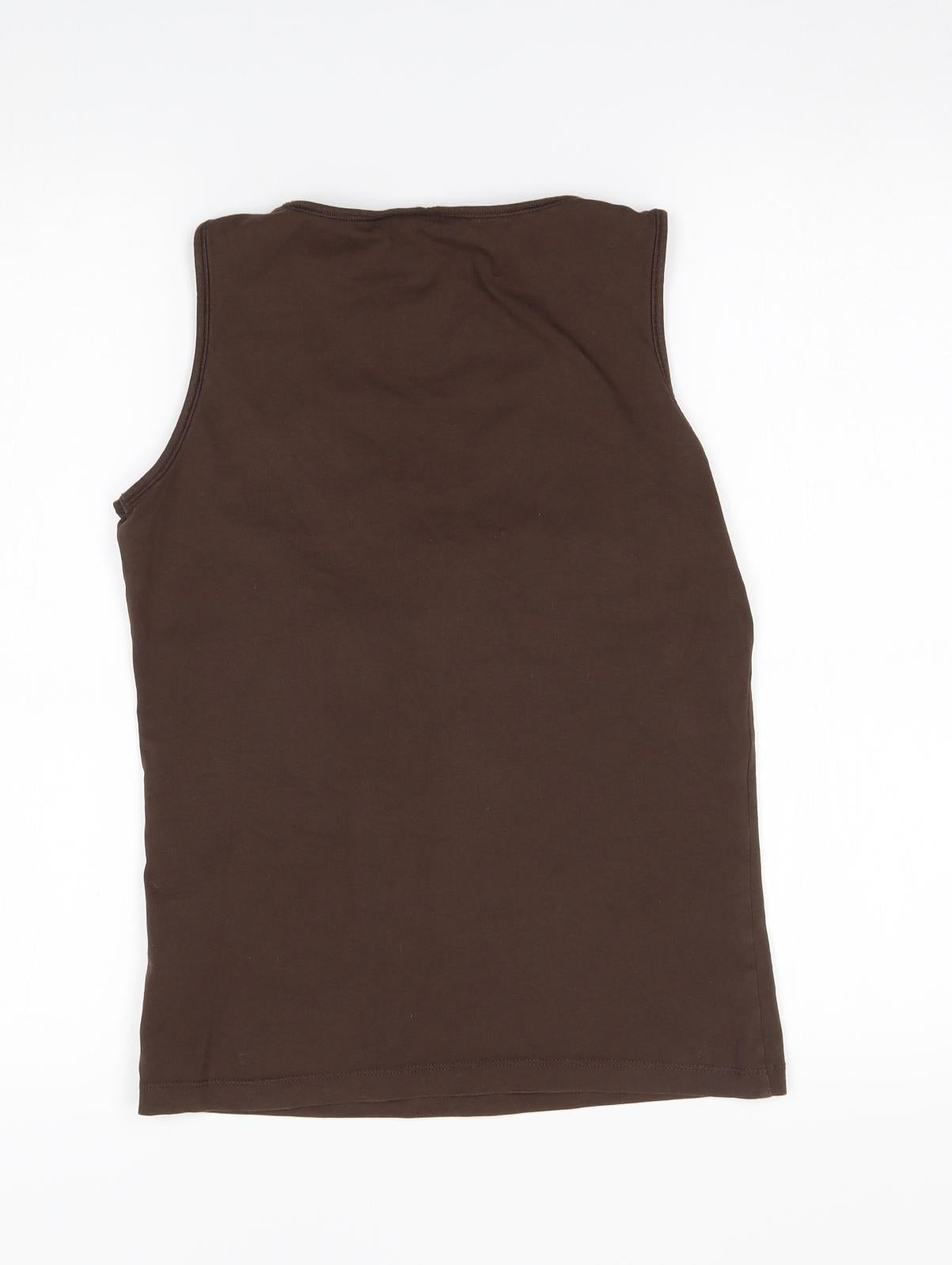 Mexx Womens Brown   Basic Blouse Size M