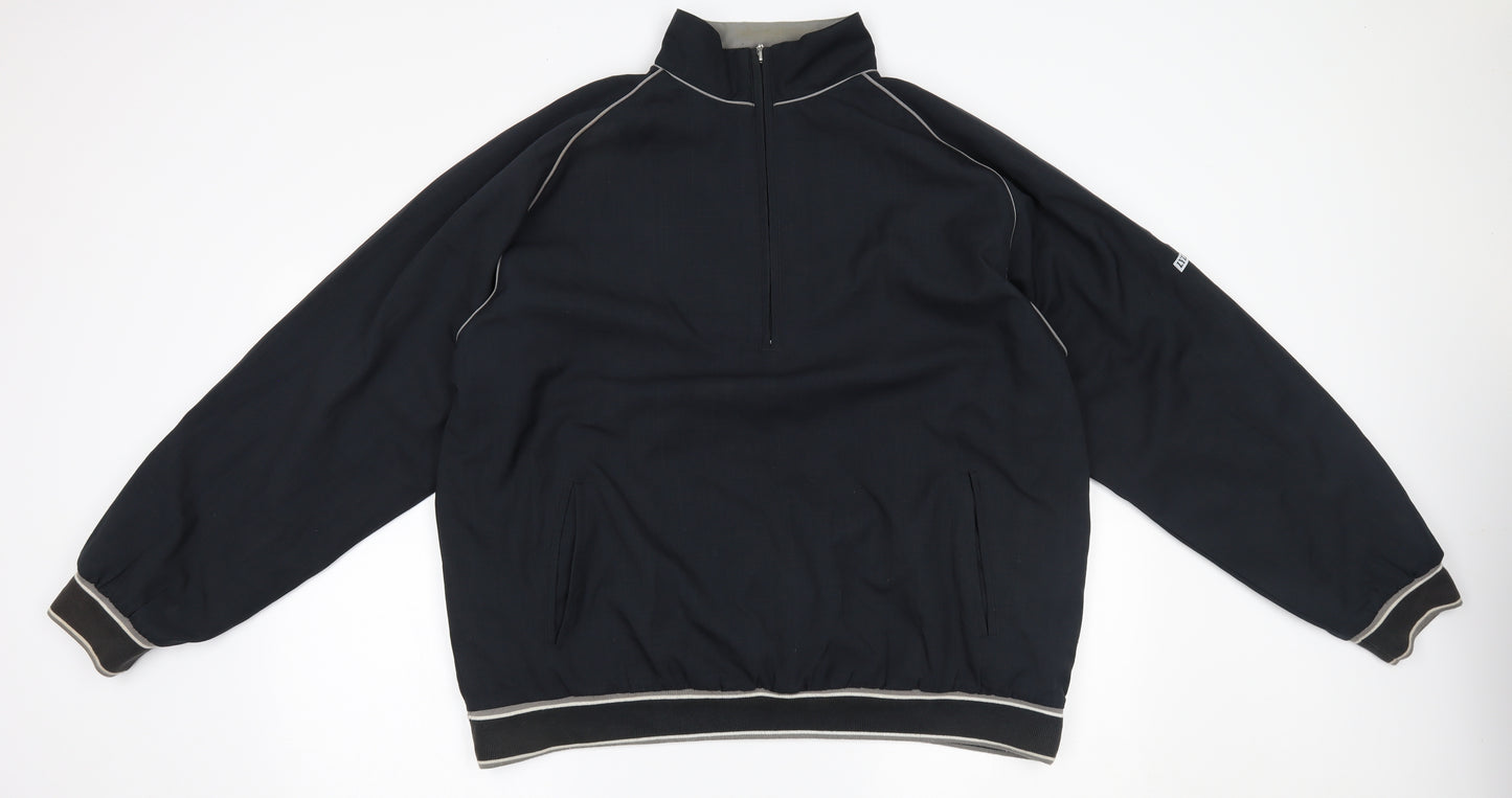 Lyle & Scott Mens Black   Full Zip Sweatshirt Size XL