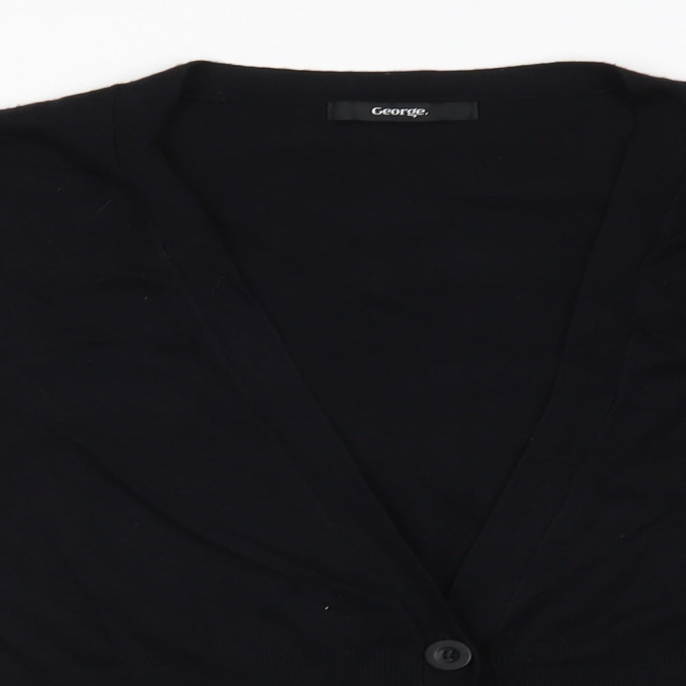 George Womens Black   Cardigan Jumper Size 12