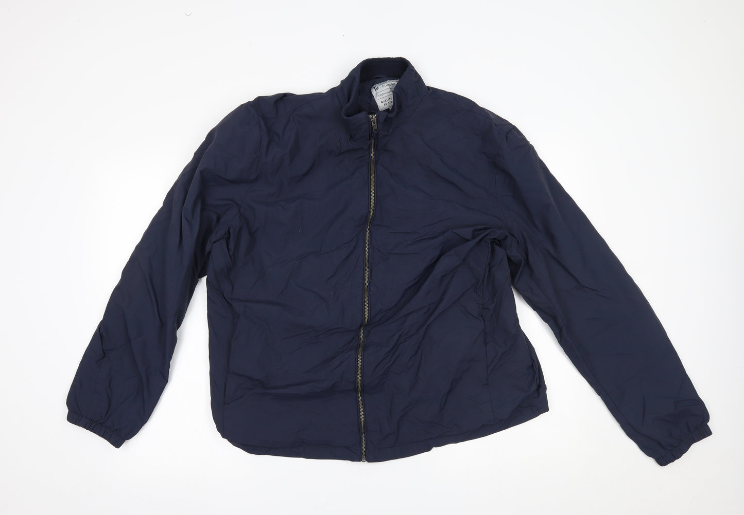 TU Mens Blue   Jacket Coat Size XL