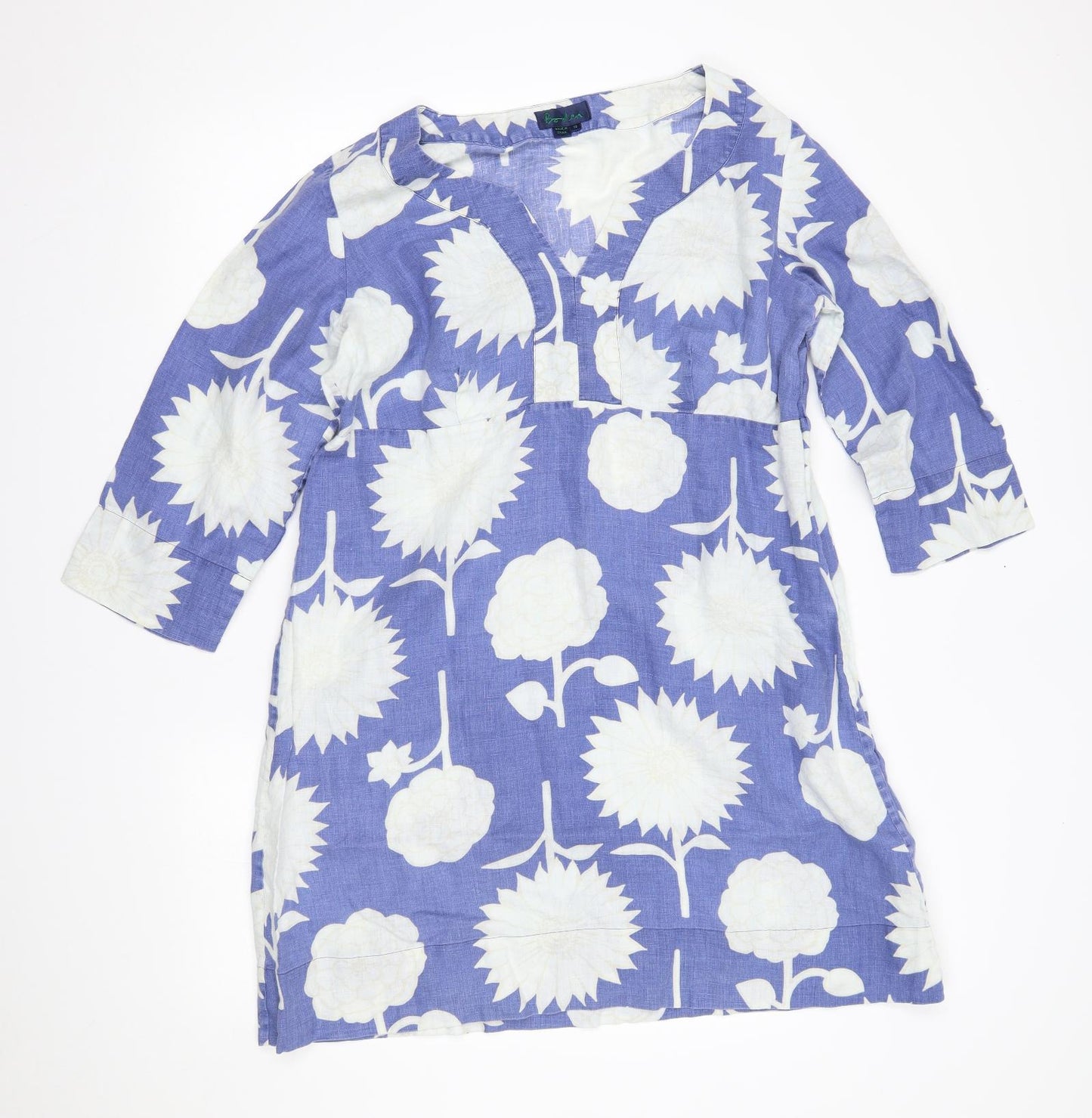 Boden Womens Blue Floral  Basic Blouse Size 18