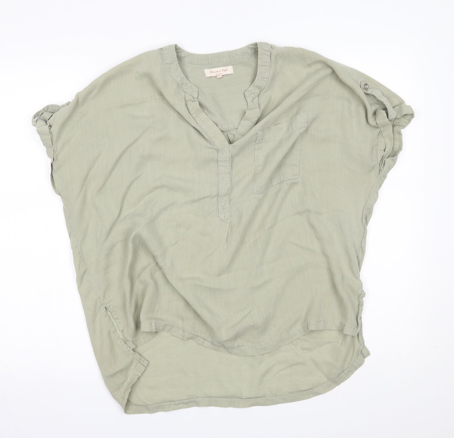 F&F Womens Green   Basic Blouse Size 12