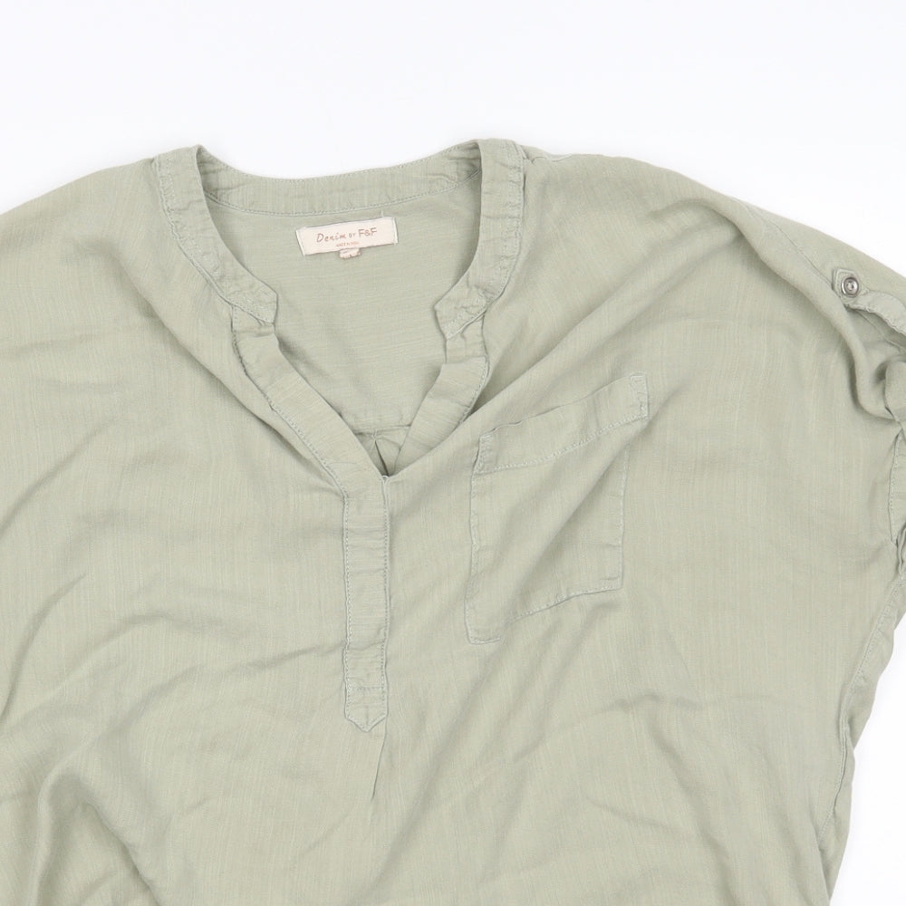F&F Womens Green   Basic Blouse Size 12