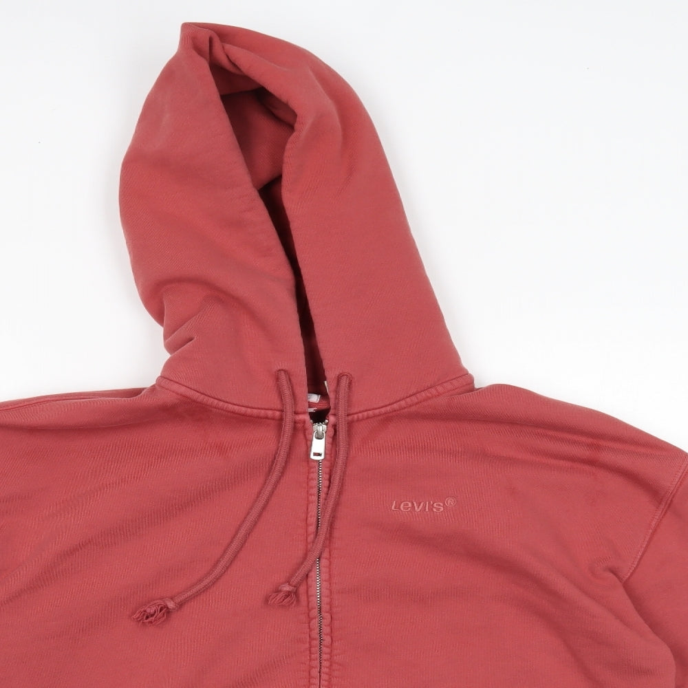 Levis Mens Red   Full Zip Hoodie Size XS