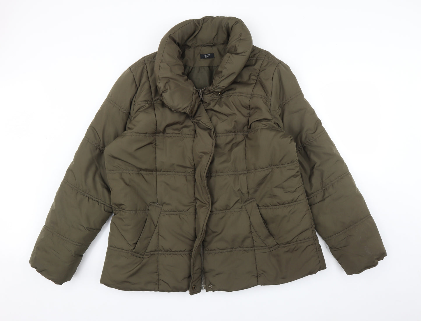 F&F Womens Green   Puffer Jacket Coat Size 20