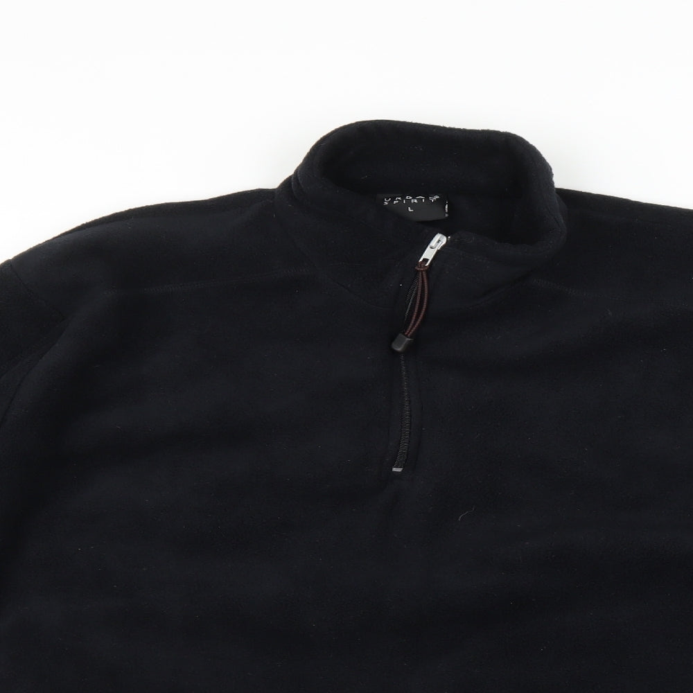 UrbanSpirit Mens Black   Pullover Hoodie Size L
