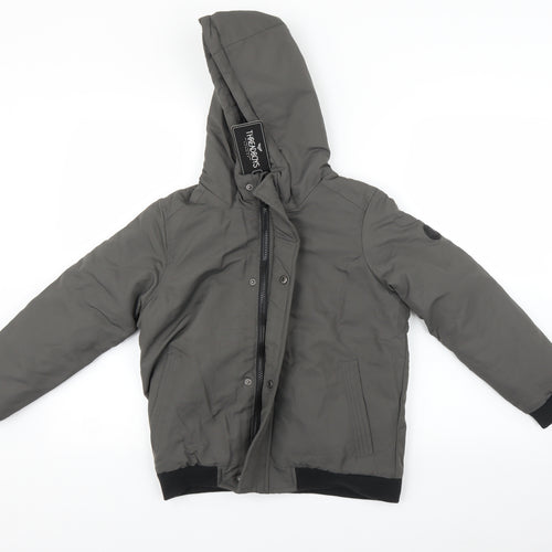 Threadboys Boys Grey   Basic Coat Coat Size 9-10 Years