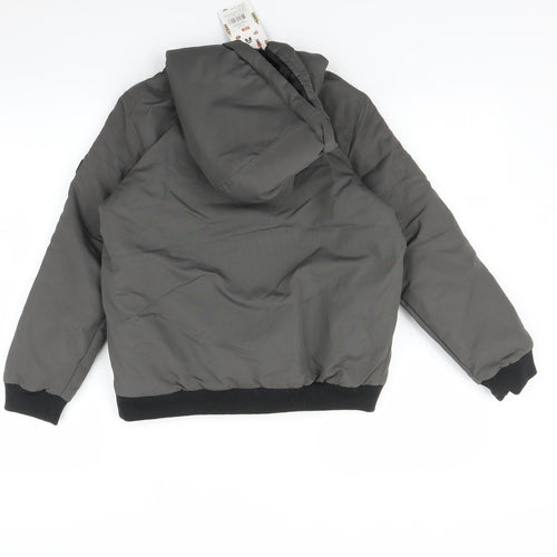 Threadboys Boys Grey   Basic Coat Coat Size 9-10 Years