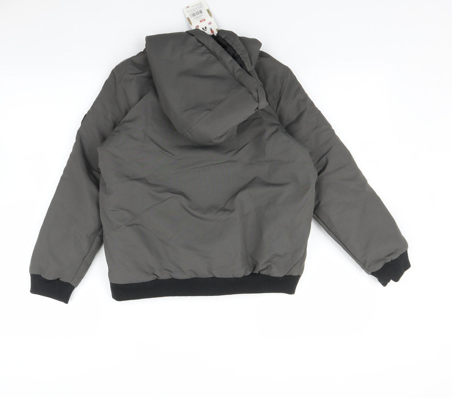 Threadboys Boys Grey   Basic Coat Coat Size 9-10 Years