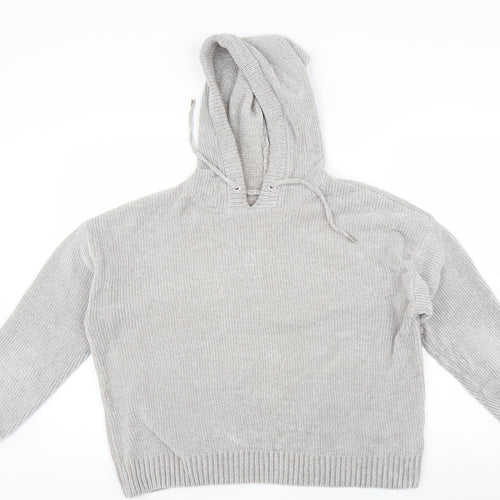 Primark Womens Grey   Pullover Hoodie Size L
