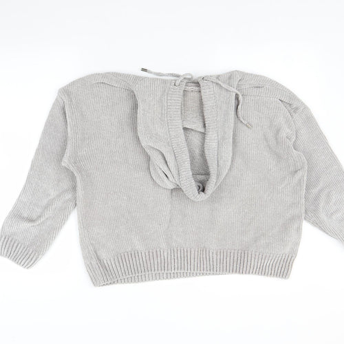 Primark Womens Grey   Pullover Hoodie Size L