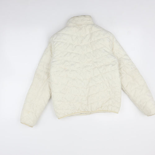 River Island Girls White   Puffer Jacket Coat Size 11-12 Years