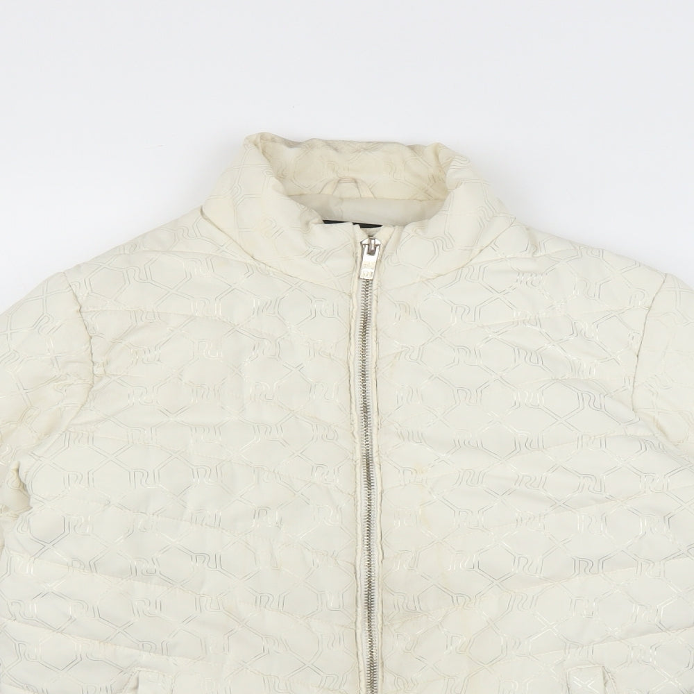River Island Girls White   Puffer Jacket Coat Size 11-12 Years