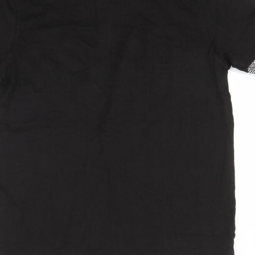 Black Label Mens Black    Polo Size L