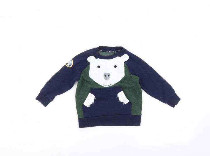 Nutmeg Boys Multicoloured Pullover Jumper Size 2-3 Years - Polar bear