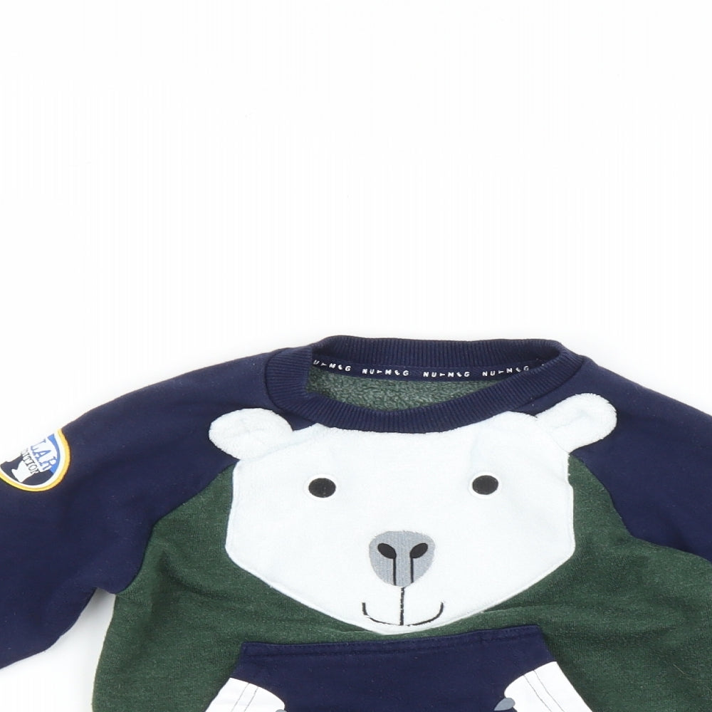 Nutmeg Boys Multicoloured   Pullover Jumper Size 2-3 Years  - Polar bear
