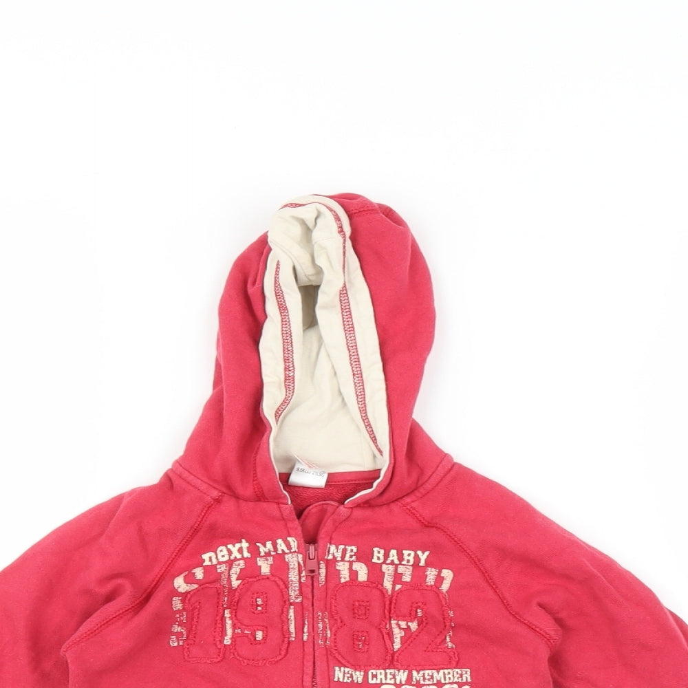 NEXT Baby Pink   Full Zip Jumper Size 6-9 Months