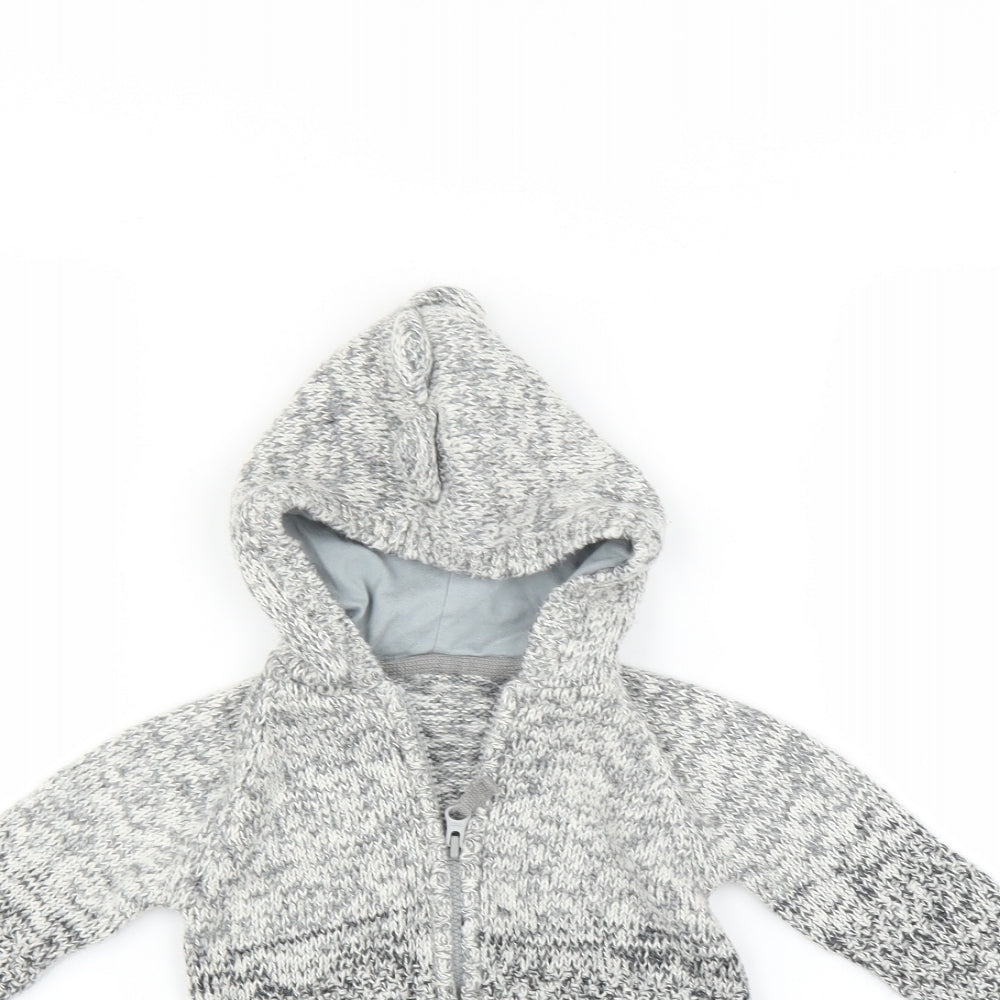 George Baby Grey   Full Zip Jumper Size 6-9 Months