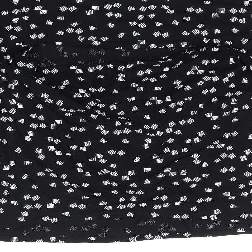 Marks and Spencer Womens Black   Basic T-Shirt Size 12  - Cropped