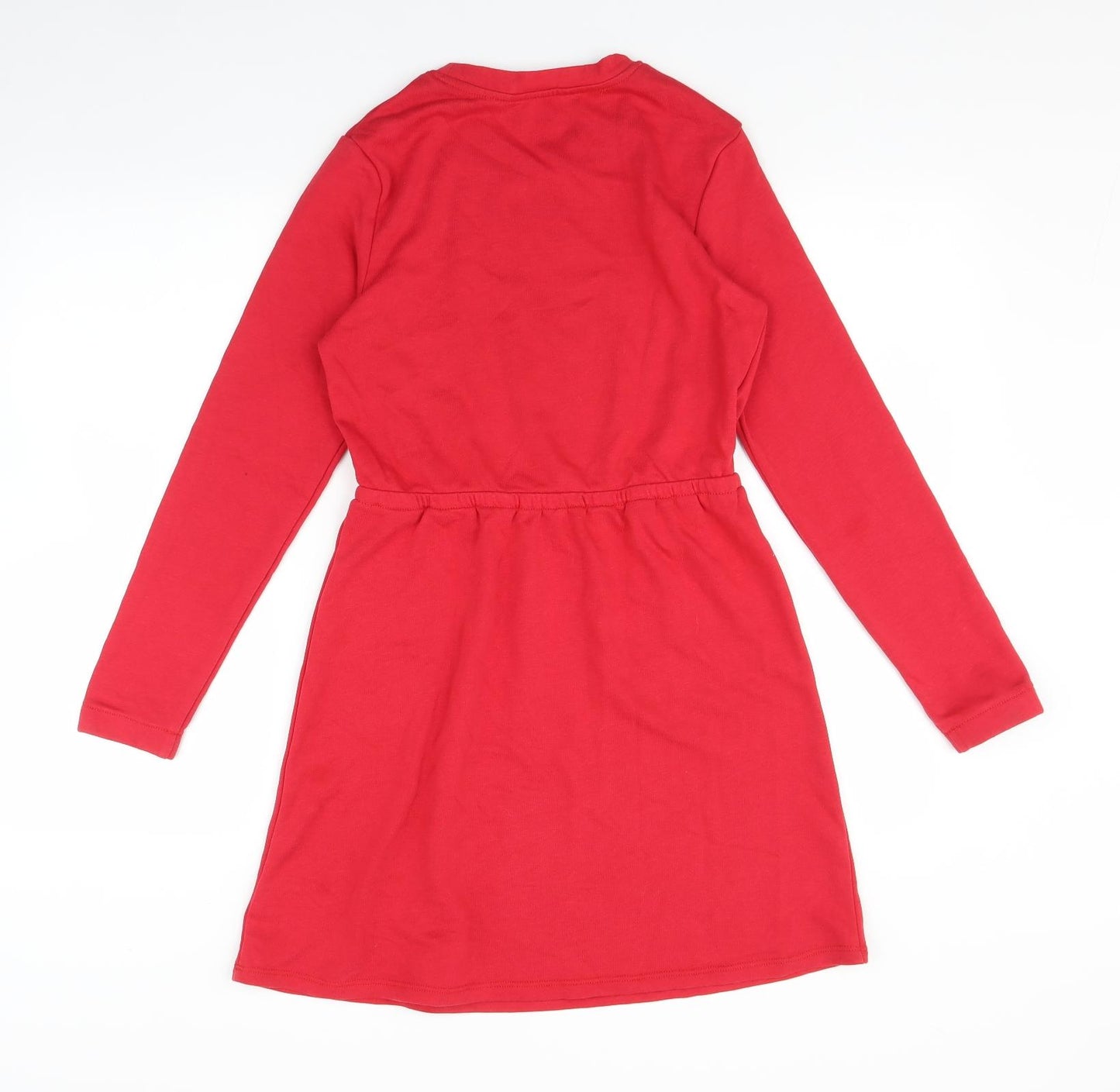 H&M Girls Red   Fit & Flare  Size 12-13 Years  - Christmas