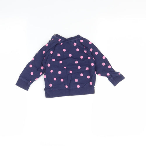 Mothercare Baby Multicoloured Polka Dot  Pullover Jumper Size 9-12 Months