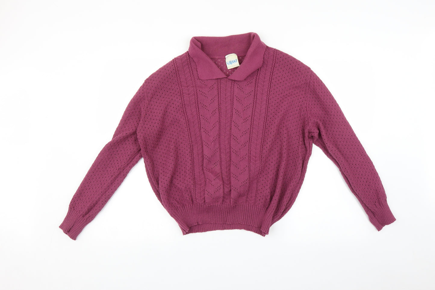 Suivant Womens Purple   Pullover Jumper Size L