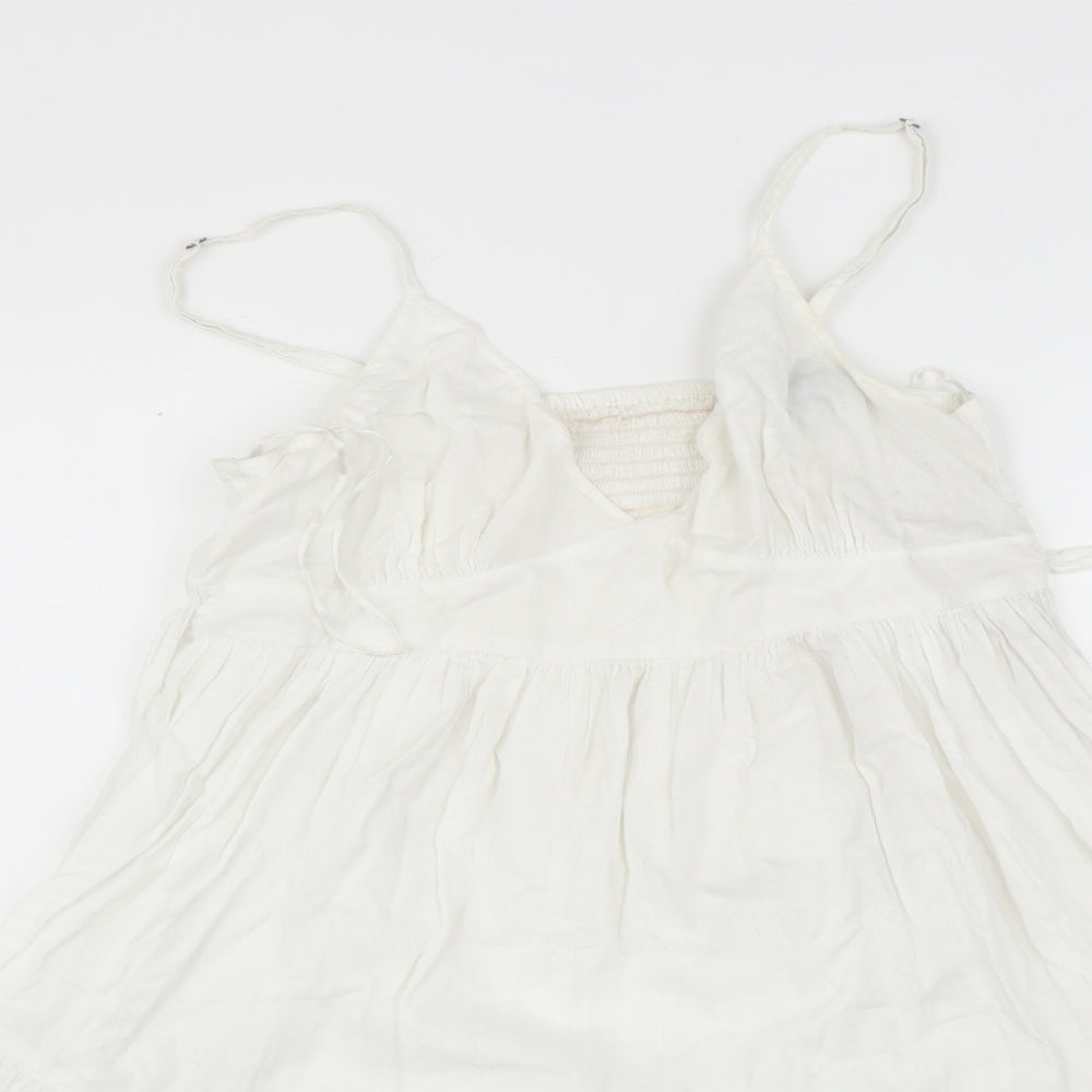 Topshop Womens White   Fit & Flare  Size 10