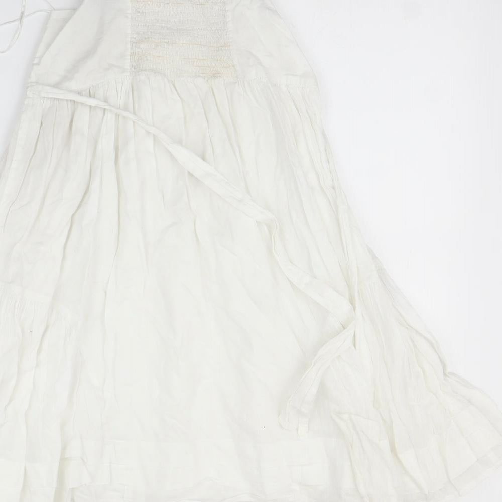 Topshop Womens White   Fit & Flare  Size 10