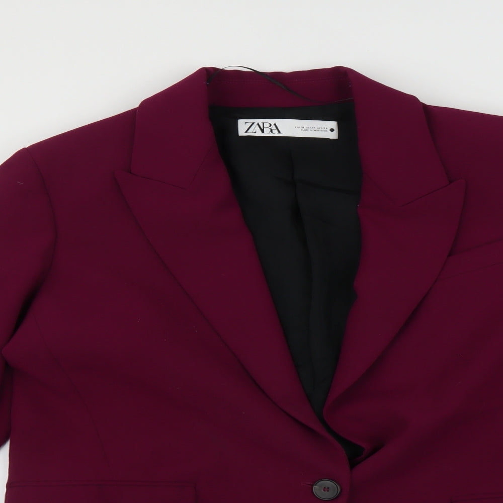 Zara Womens Purple   Jacket Blazer Size M