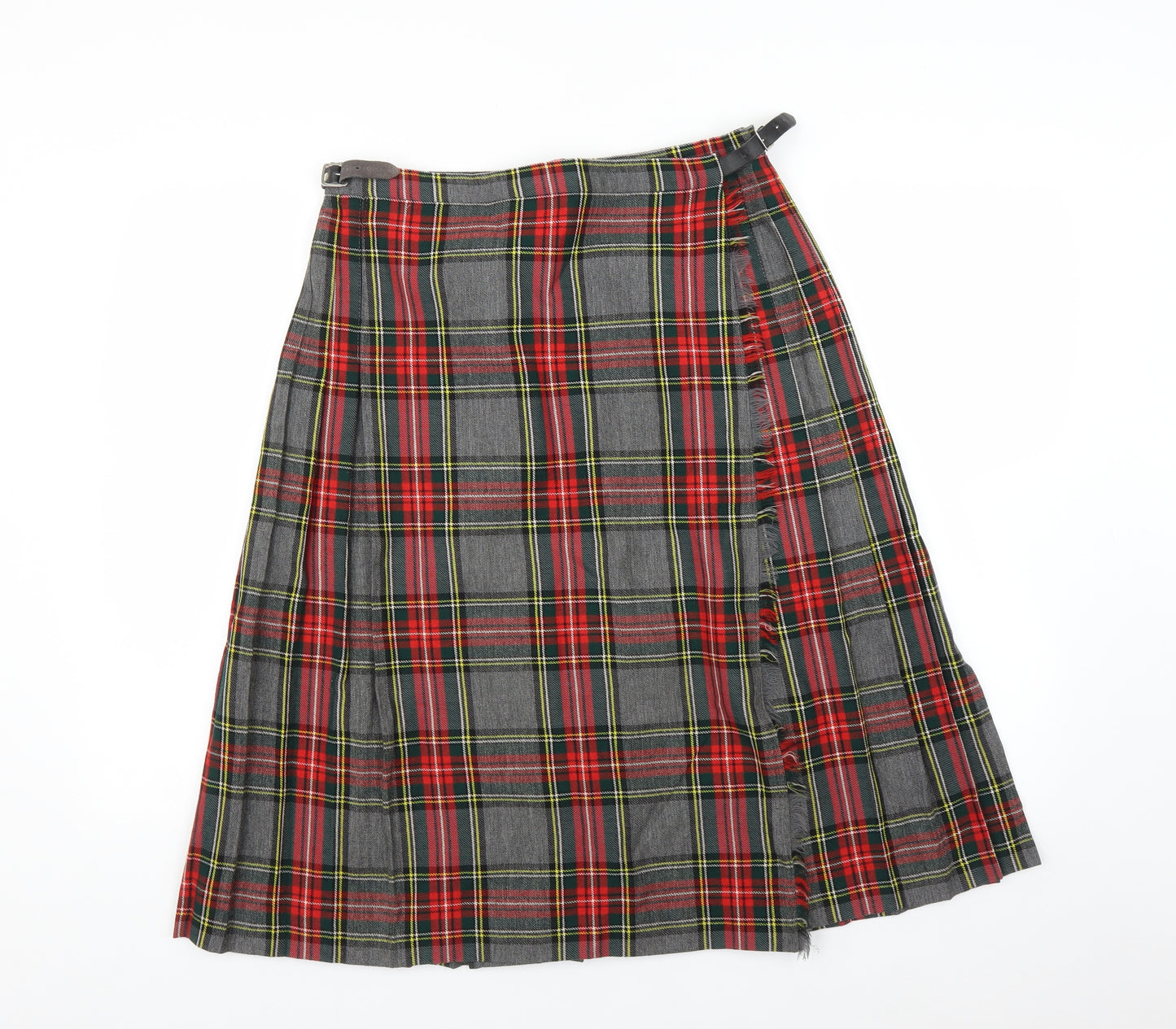 Royal Womens Multicoloured Check  Pleated Skirt Size 16