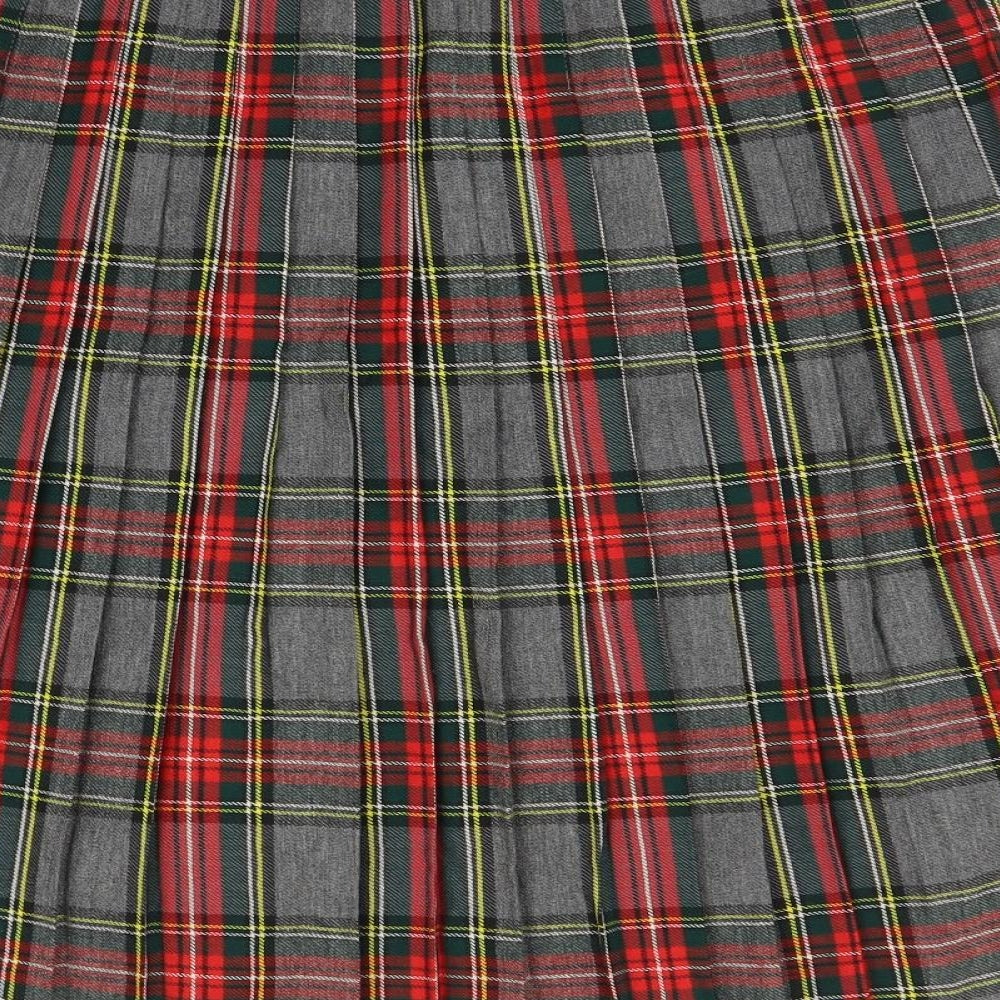 Royal Womens Multicoloured Check  Pleated Skirt Size 16