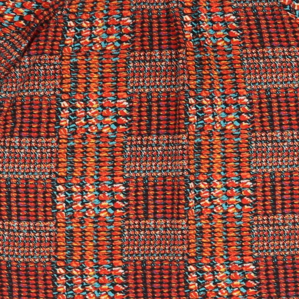 Fig and flames Womens Orange   Basic Blouse Size M