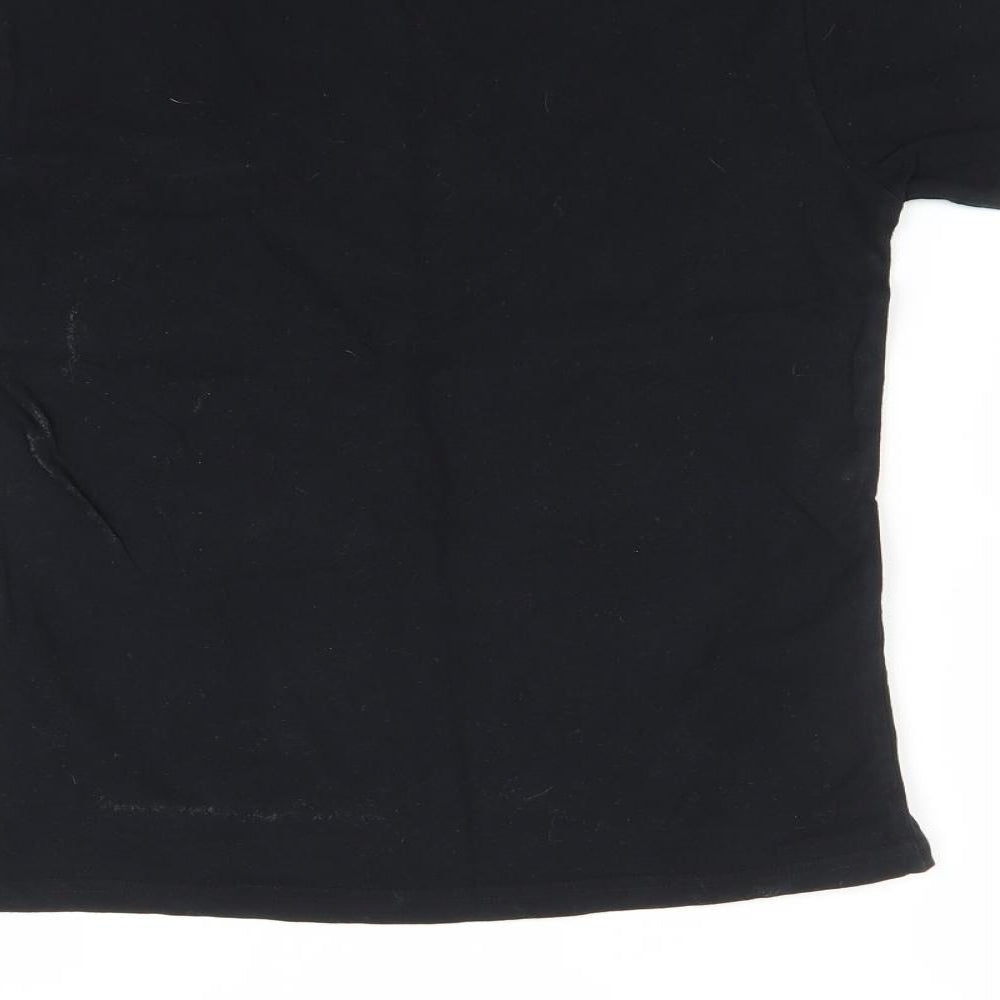Urban outlaws Boys Black   Basic T-Shirt Size 9-10 Years