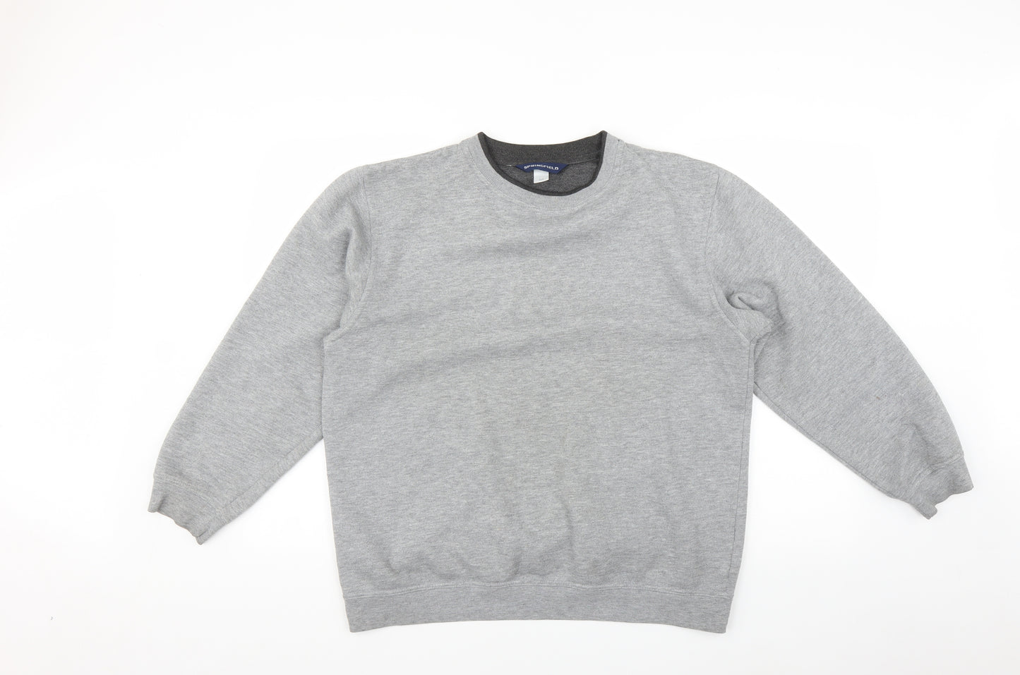 Springfield Mens Grey   Pullover Sweatshirt Size M