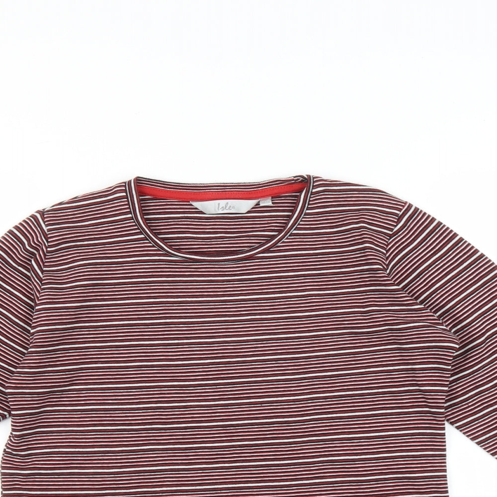EWM Womens Multicoloured Striped  Basic T-Shirt Size 10