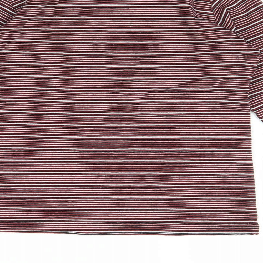 EWM Womens Multicoloured Striped  Basic T-Shirt Size 10