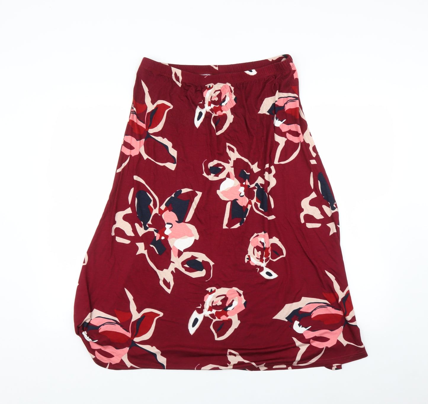 Damart Womens Multicoloured Floral  Pleated Skirt Size 14