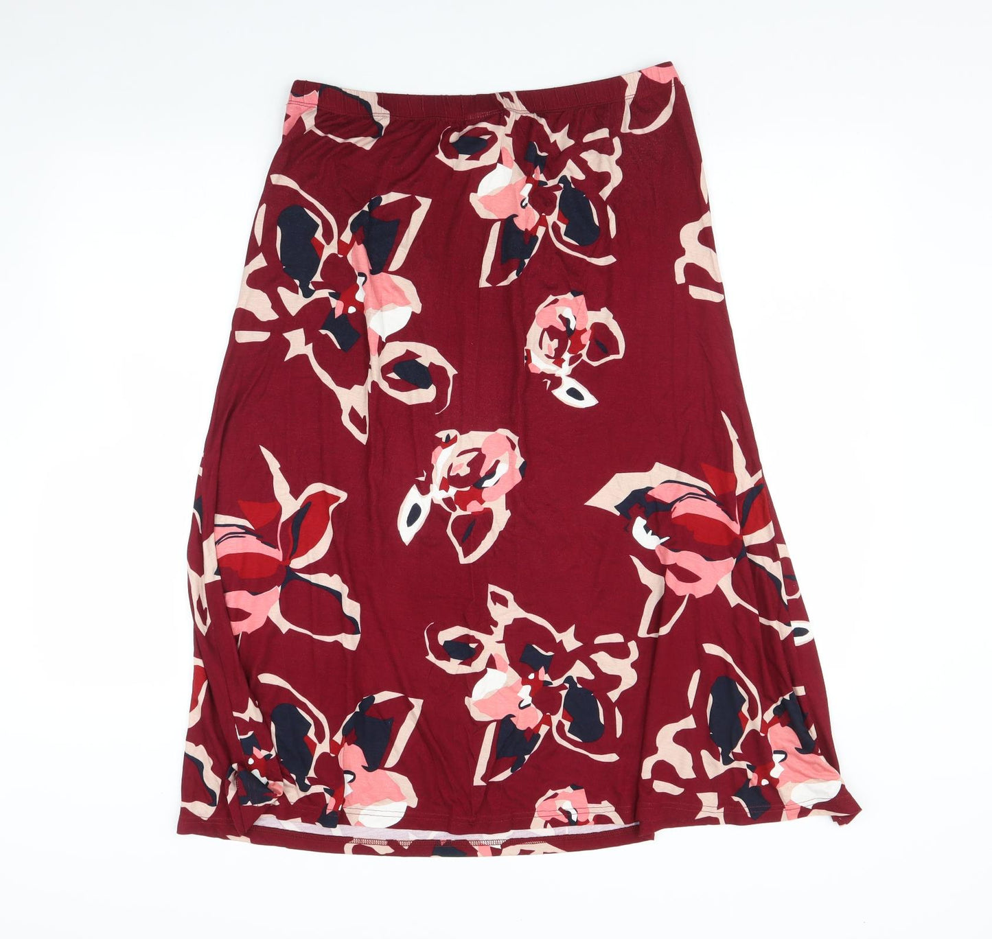 Damart Womens Multicoloured Floral  Pleated Skirt Size 14