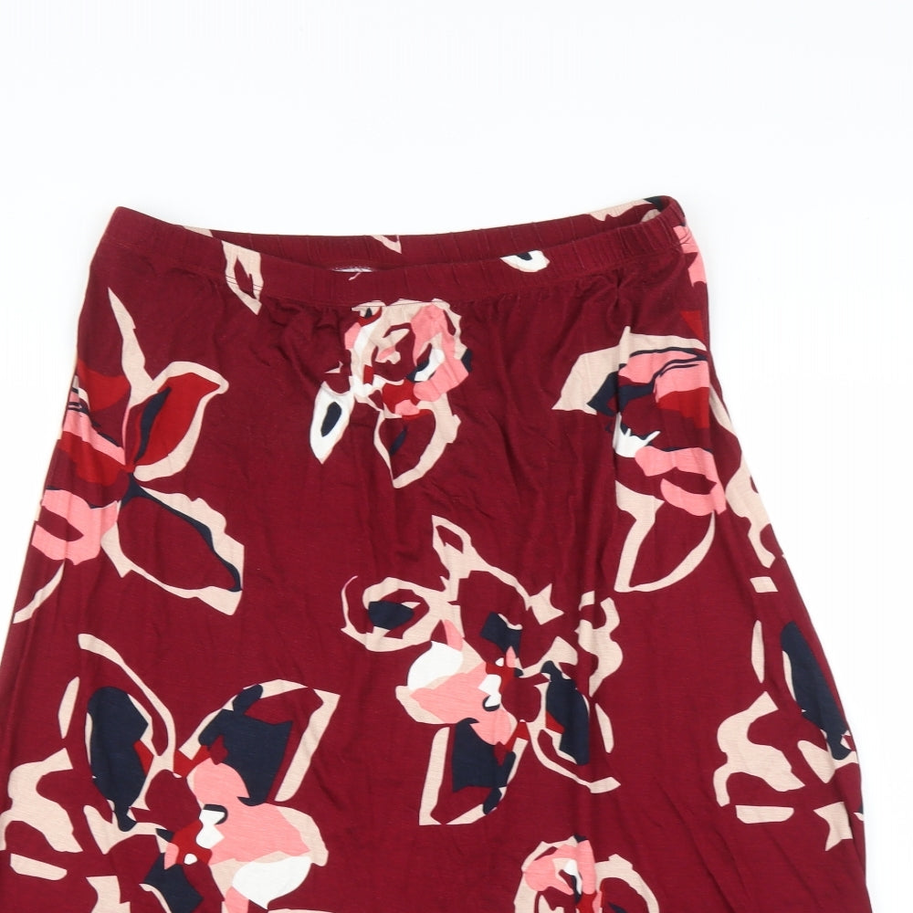 Damart Womens Multicoloured Floral  Pleated Skirt Size 14