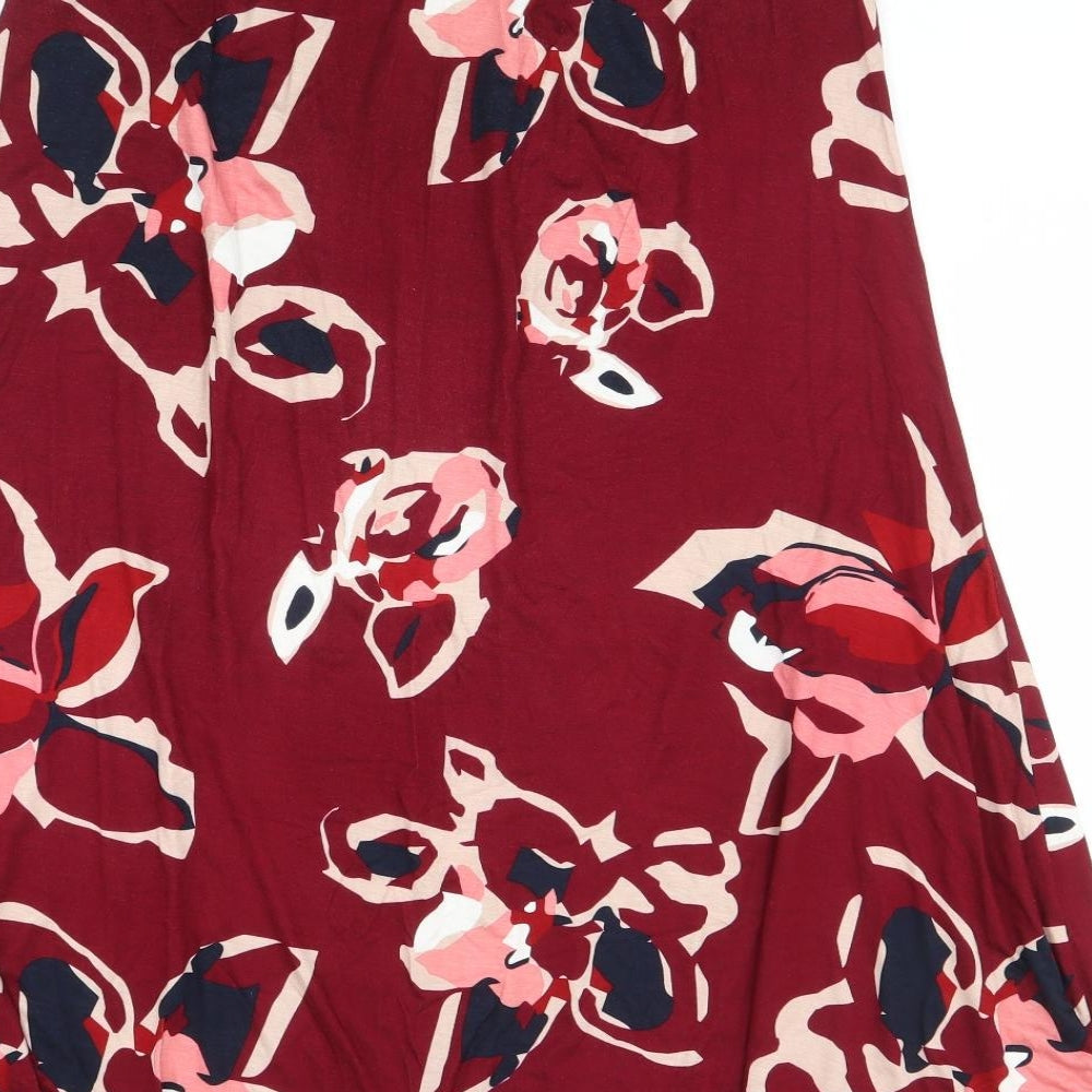 Damart Womens Multicoloured Floral  Pleated Skirt Size 14
