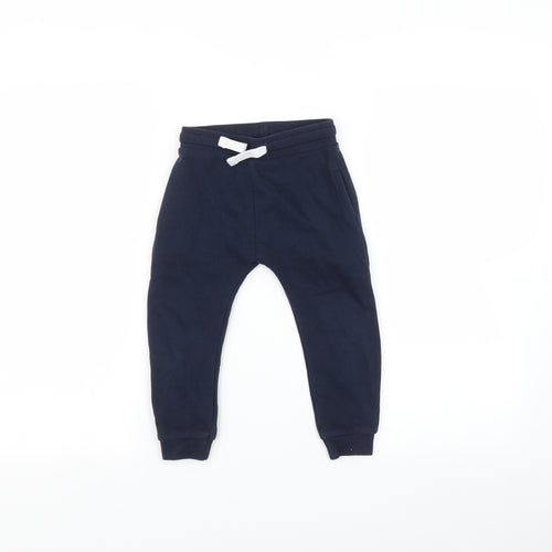 Preworn Boys Blue   Jogger Trousers Size 2-3 Years