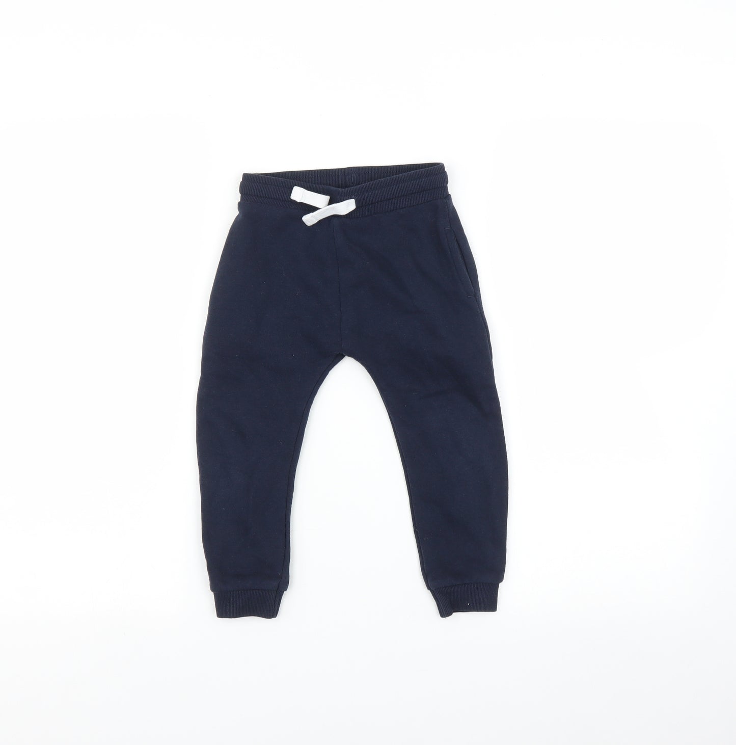 Preworn Boys Blue   Jogger Trousers Size 2-3 Years