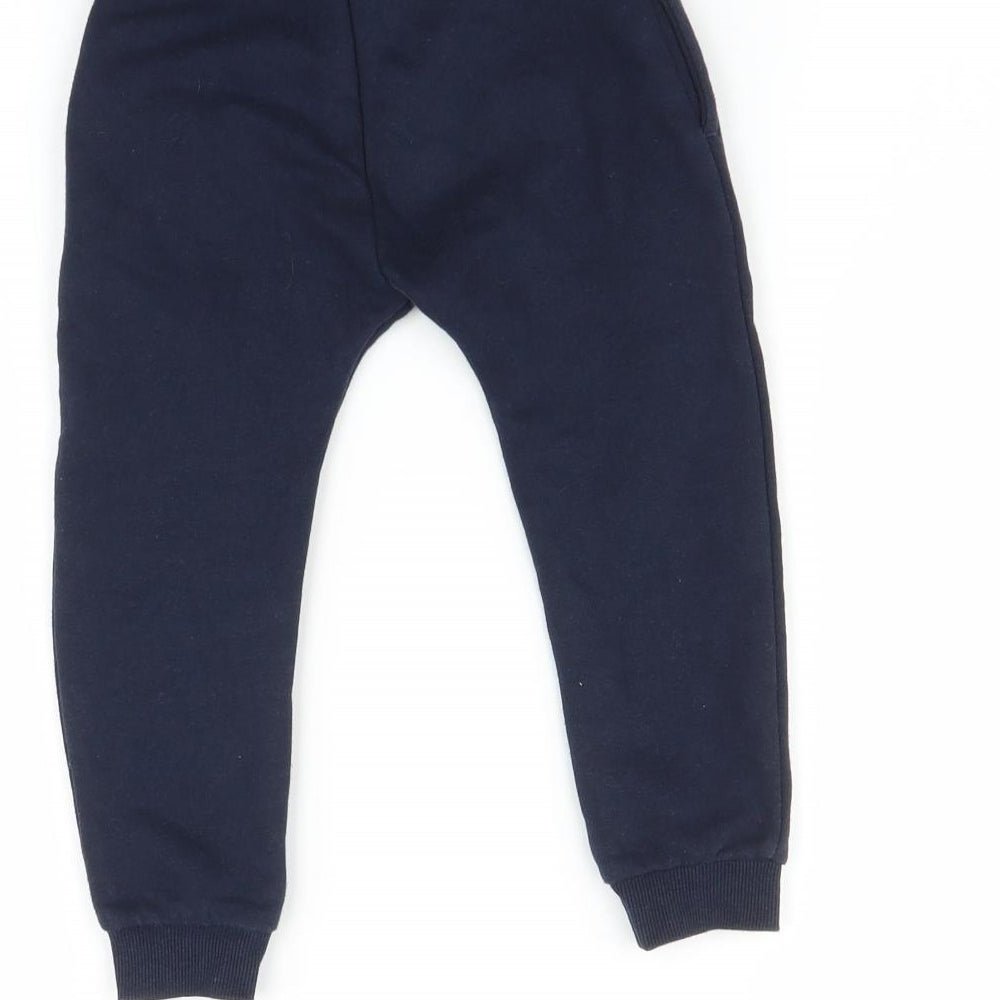 Preworn Boys Blue   Jogger Trousers Size 2-3 Years