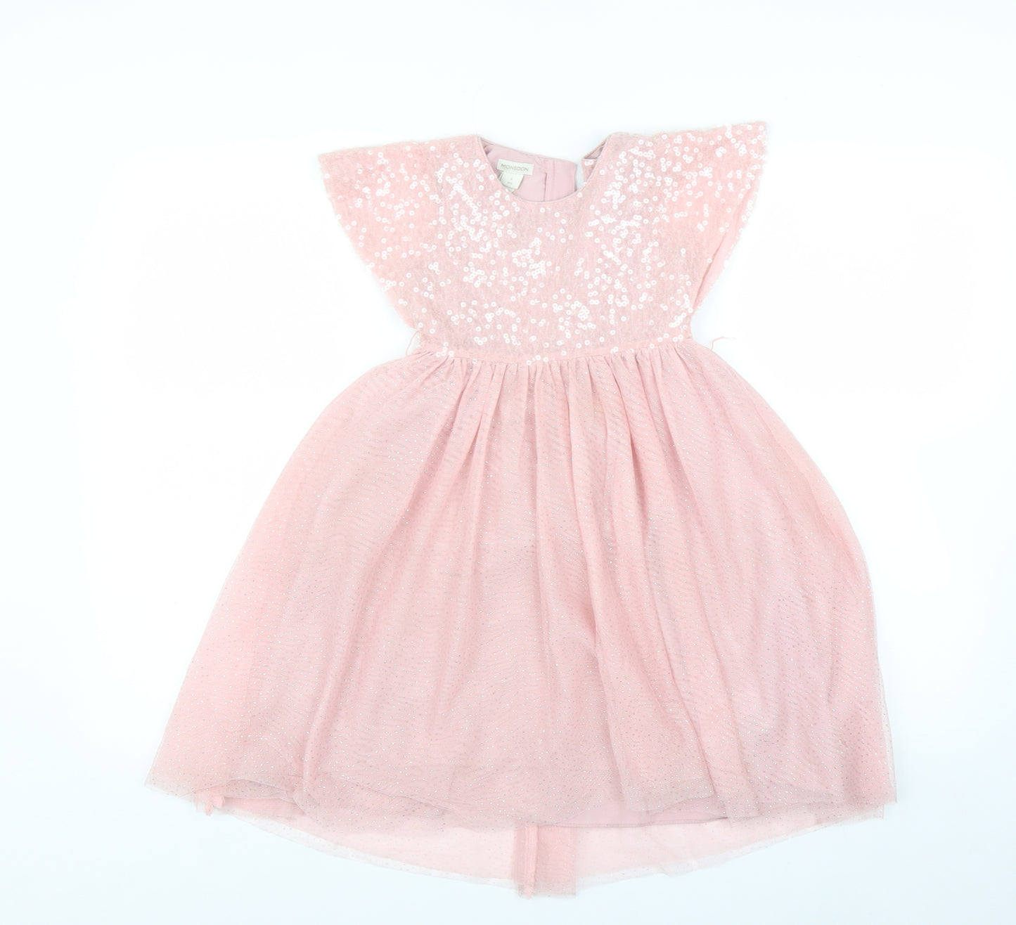 Monsoon Girls Pink   Fit & Flare  Size 3 Years