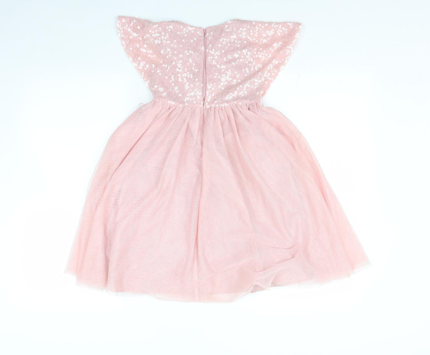 Monsoon Girls Pink   Fit & Flare  Size 3 Years
