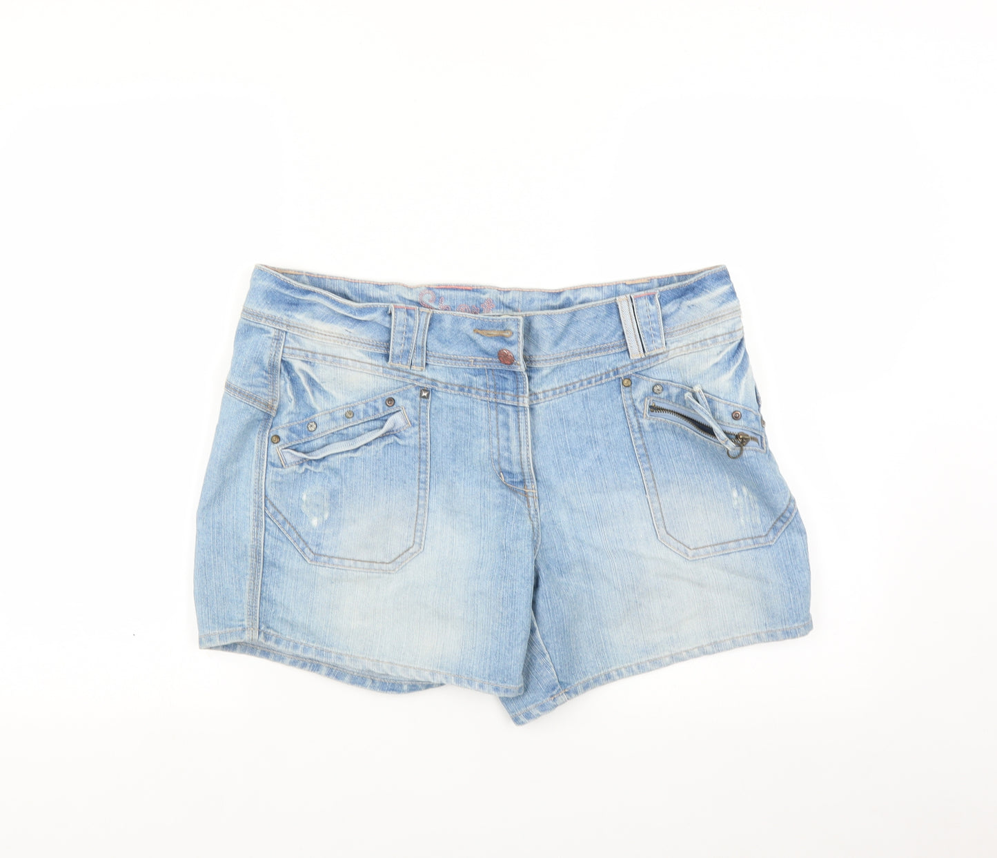 George Womens Blue   Hot Pants Shorts Size 16