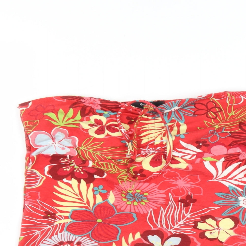 George Womens Multicoloured Floral  Camisole T-Shirt Size 14