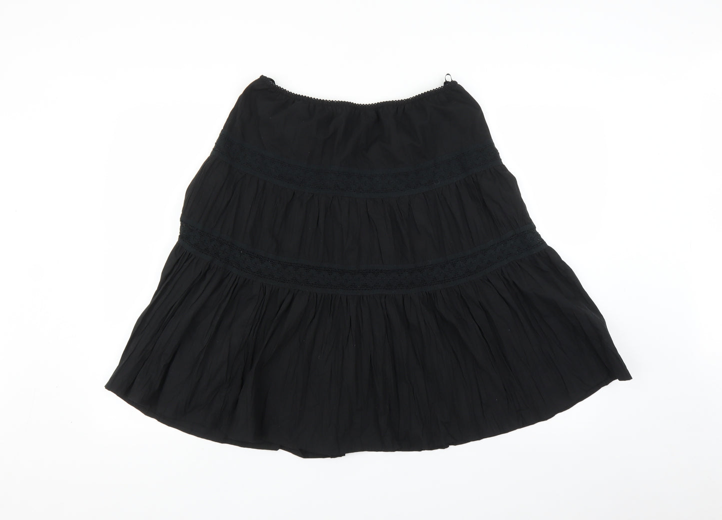 MKOne Womens Black   Pleated Skirt Size 14